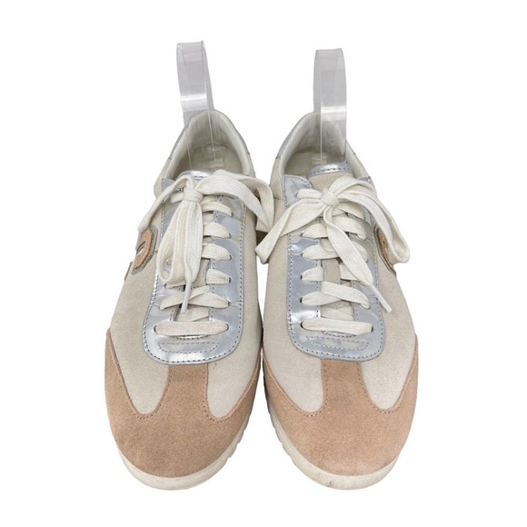 Coach IAN Sneakers~Blush/Silver~Suede "C" Detail~Size 8.5B - Picture 3 of 9